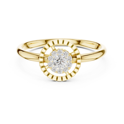 JÄGER JEWEL Halo Radiance Diamond Ring – JÄGER Metal