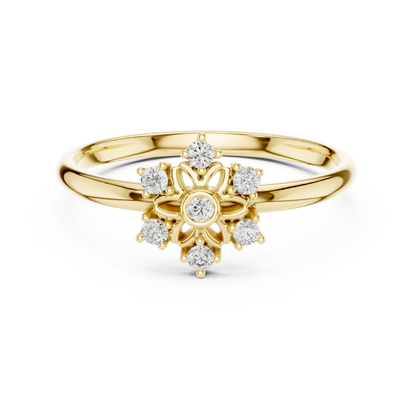 JÄGER JEWEL Bloom Halo Diamond Ring – JÄGER Metal