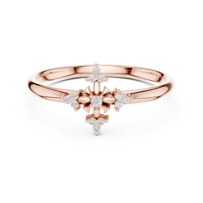 JÄGER JEWEL Celestial Cross Diamond Ring – JÄGER Metal