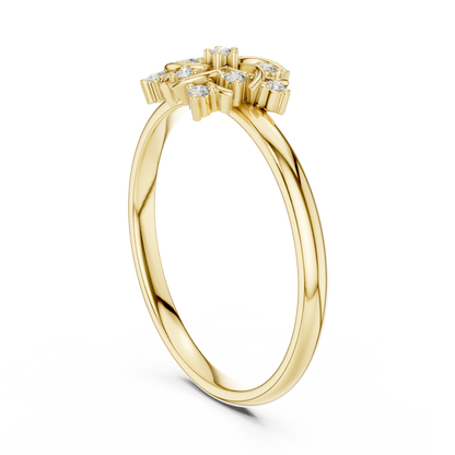 JÄGER JEWEL Radiant Bloom Diamond Ring – JÄGER Metal