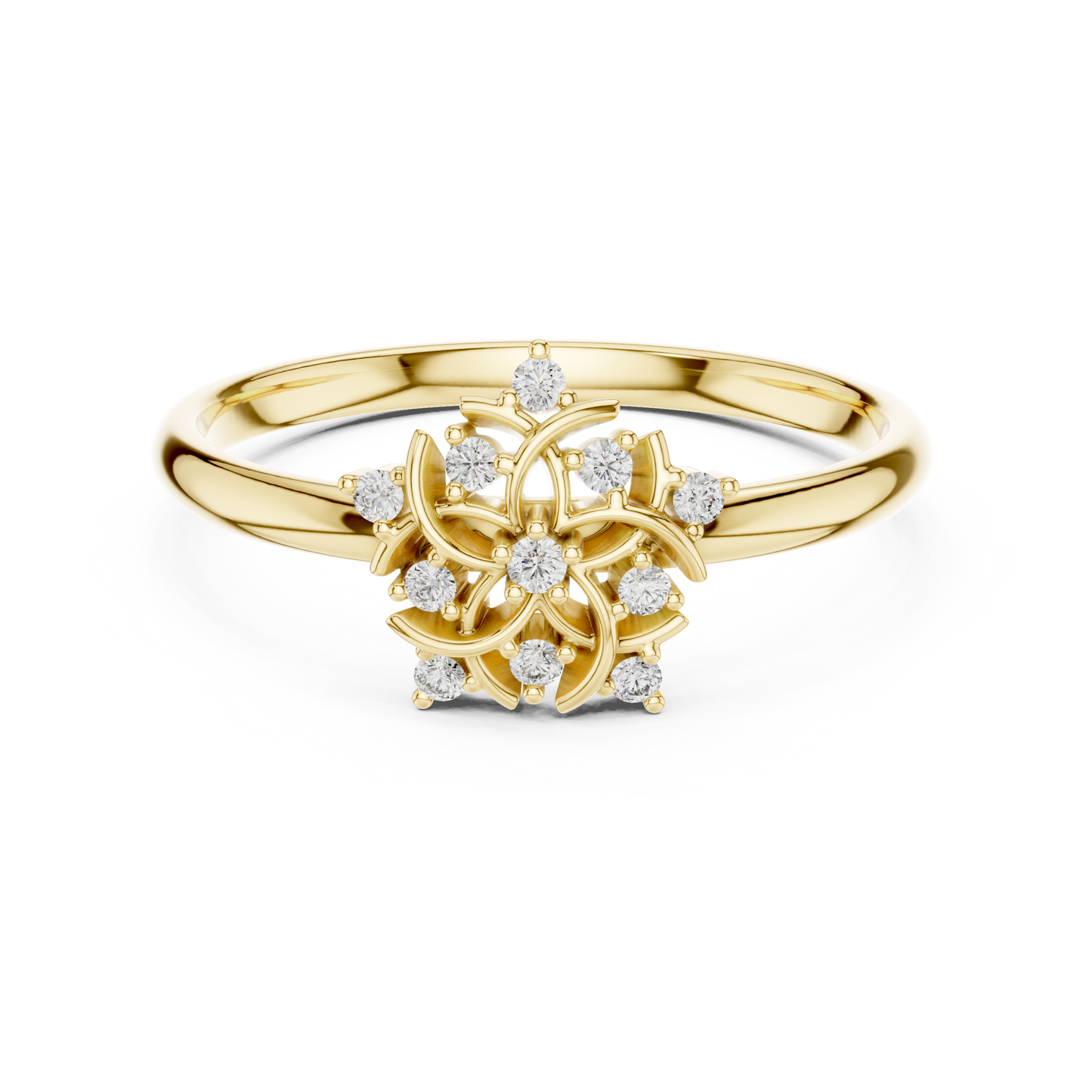 JÄGER JEWEL Radiant Bloom Diamond Ring – JÄGER Metal