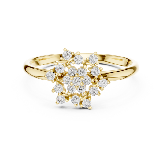JÄGER JEWEL Stellar Bloom Diamond Ring – JÄGER Metal