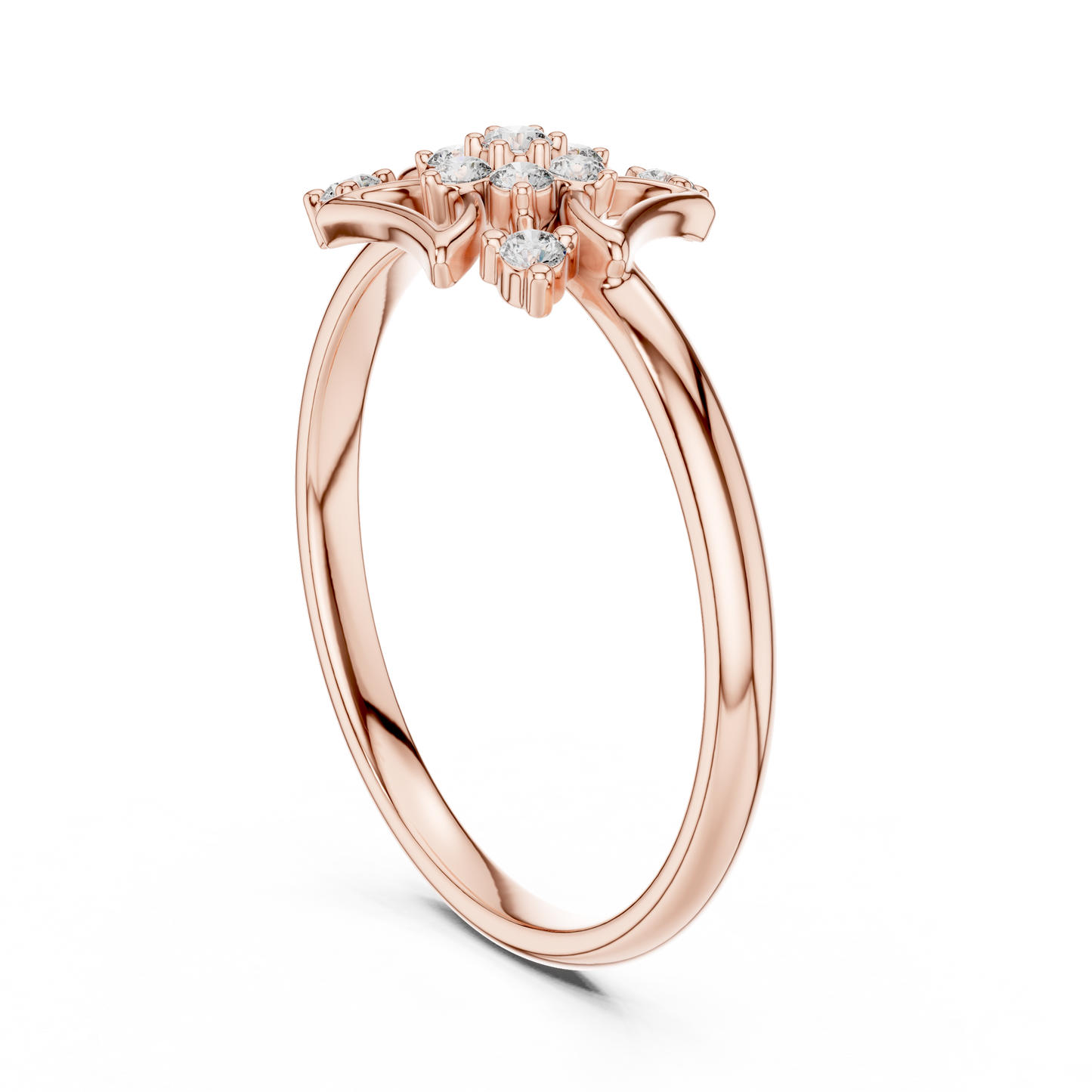 JÄGER JEWEL Radiant Crest Diamond Ring – JÄGER Metal