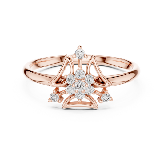 JÄGER JEWEL Radiant Crest Diamond Ring – JÄGER Metal