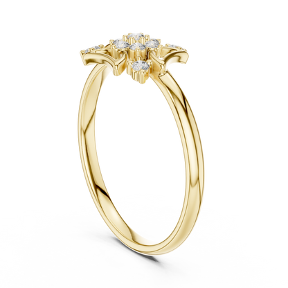 JÄGER JEWEL Radiant Crest Diamond Ring – JÄGER Metal