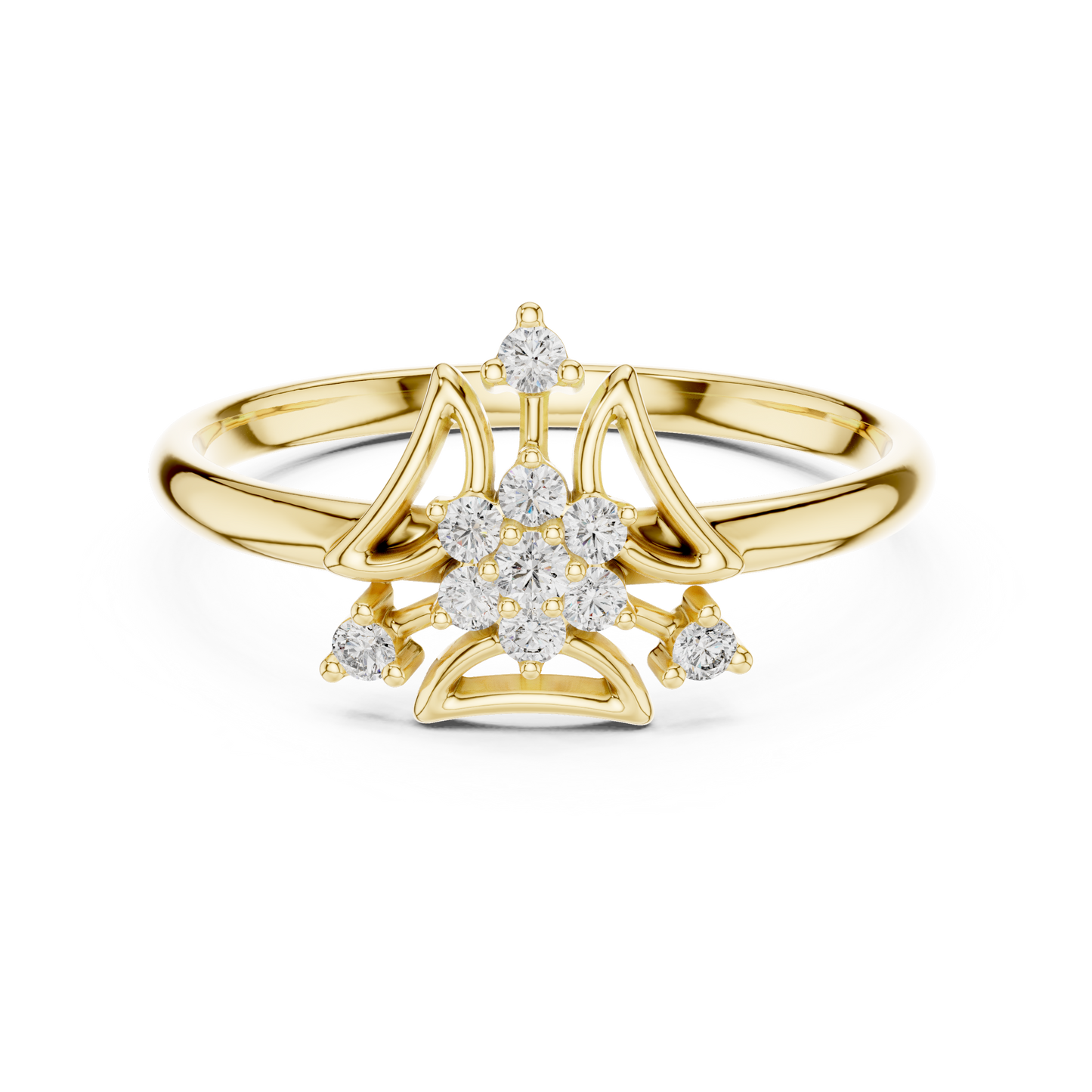 JÄGER JEWEL Radiant Crest Diamond Ring – JÄGER Metal