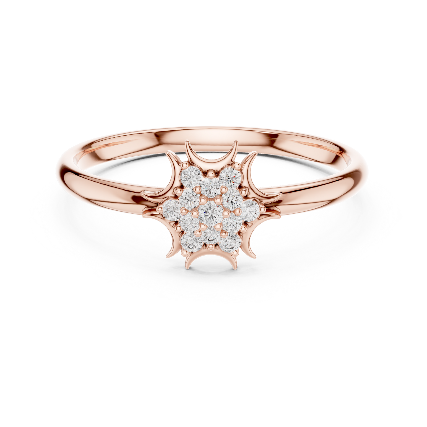 JÄGER JEWEL Solar Bloom Diamond Ring – JÄGER Metal