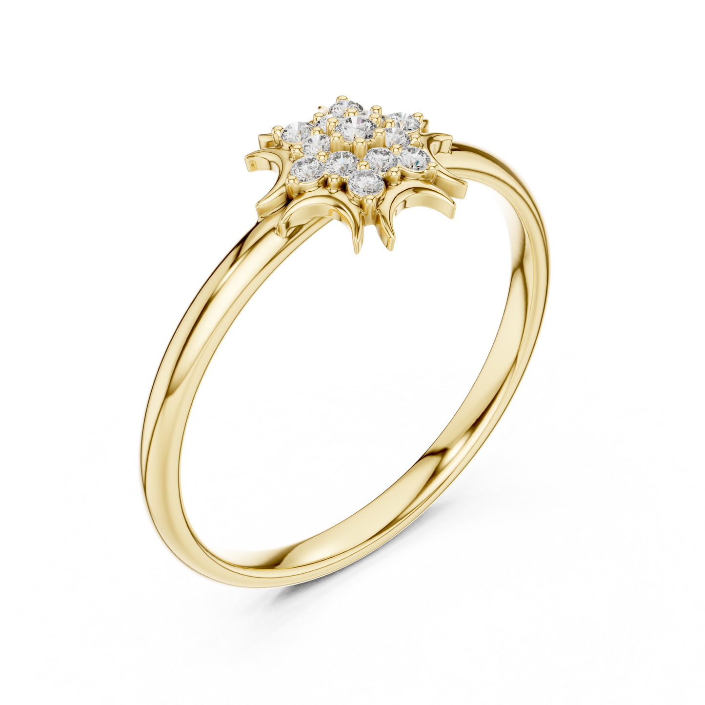 JÄGER JEWEL Solar Bloom Diamond Ring – JÄGER Metal