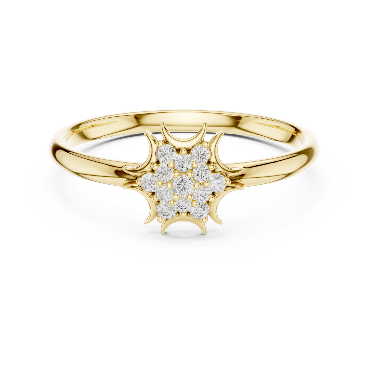 JÄGER JEWEL Solar Bloom Diamond Ring – JÄGER Metal