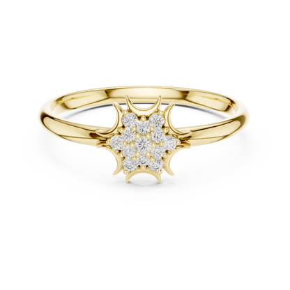 JÄGER JEWEL Solar Bloom Diamond Ring – JÄGER Metal