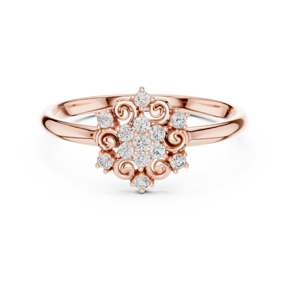 JÄGER JEWEL Ornate Bloom Diamond Ring – JÄGER Metal