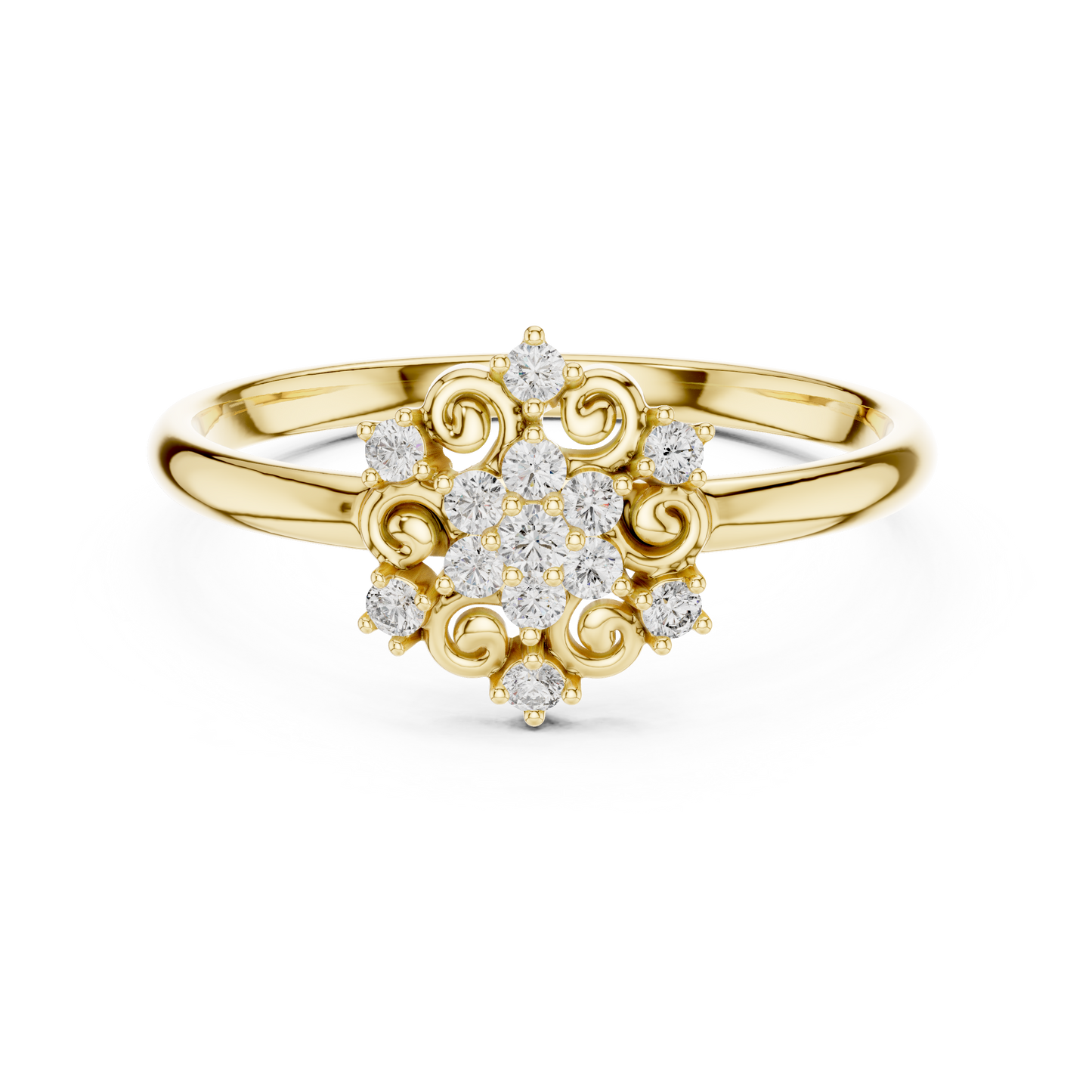 JÄGER JEWEL Ornate Bloom Diamond Ring – JÄGER Metal