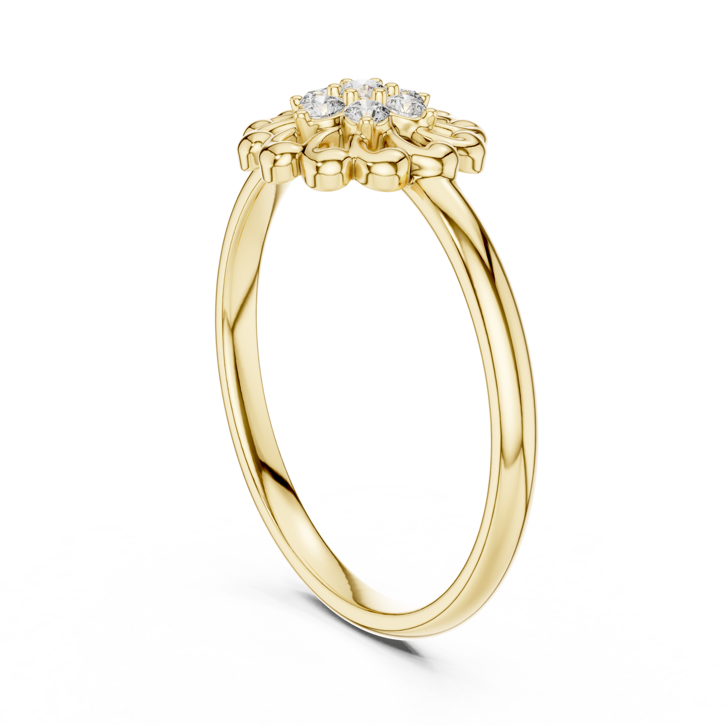 JÄGER JEWEL Regal Petal Diamond Ring – JÄGER Metal