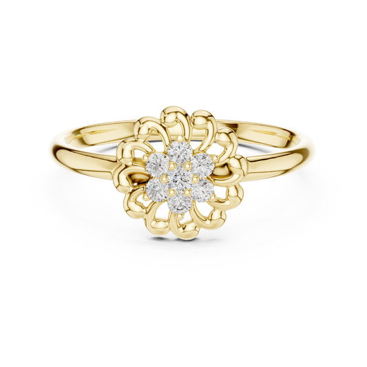 JÄGER JEWEL Regal Petal Diamond Ring – JÄGER Metal