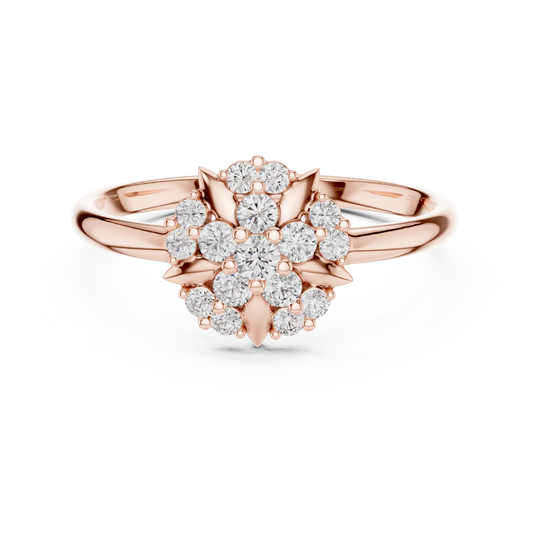 JÄGER JEWEL Imperial Bloom Diamond Ring – JÄGER Metal