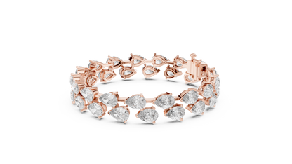 JÄGER JEWEL Imperial Pear Diamond Bracelet – JÄGER Metal