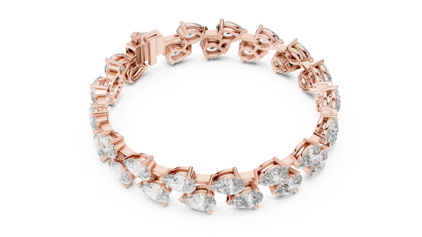 JÄGER JEWEL Imperial Pear Diamond Bracelet – JÄGER Metal