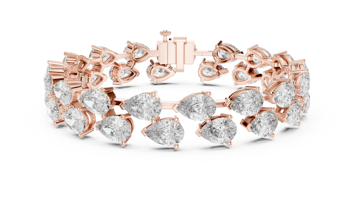 JÄGER JEWEL Imperial Pear Diamond Bracelet – JÄGER Metal