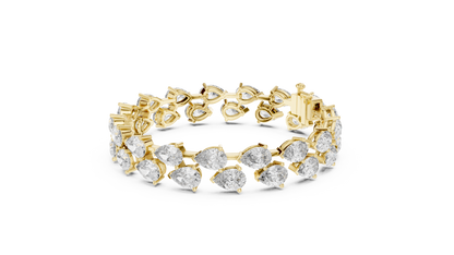 JÄGER JEWEL Imperial Pear Diamond Bracelet – JÄGER Metal