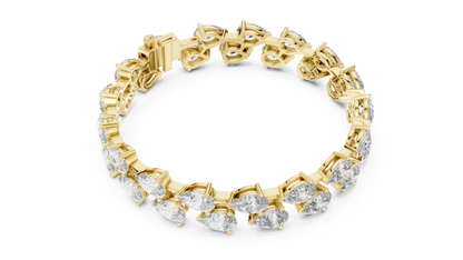 JÄGER JEWEL Imperial Pear Diamond Bracelet – JÄGER Metal