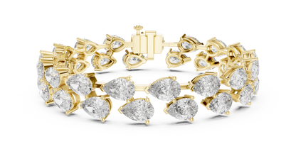 JÄGER JEWEL Imperial Pear Diamond Bracelet – JÄGER Metal