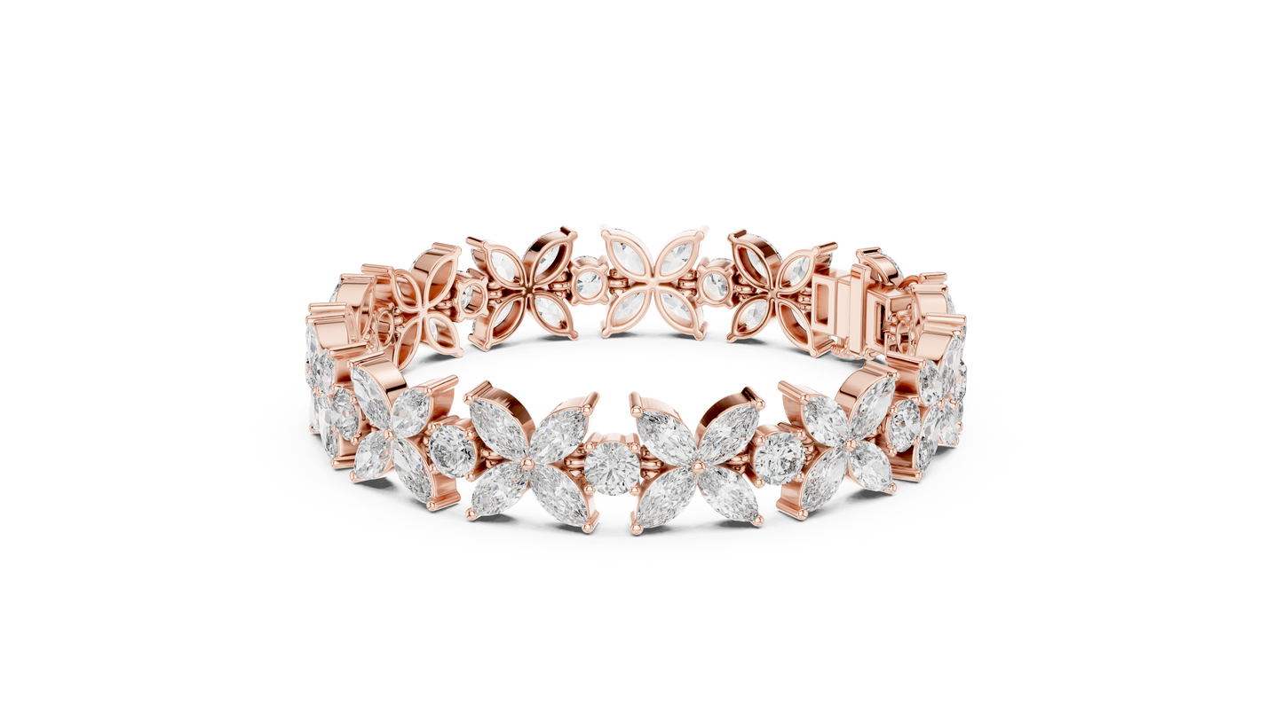 JÄGER JEWEL Eternal Bloom Diamond Bracelet – JÄGER Metal