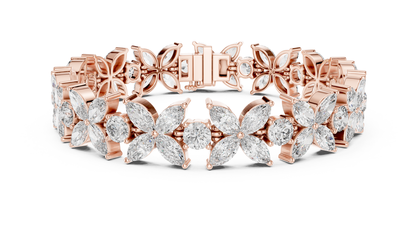 JÄGER JEWEL Eternal Bloom Diamond Bracelet – JÄGER Metal