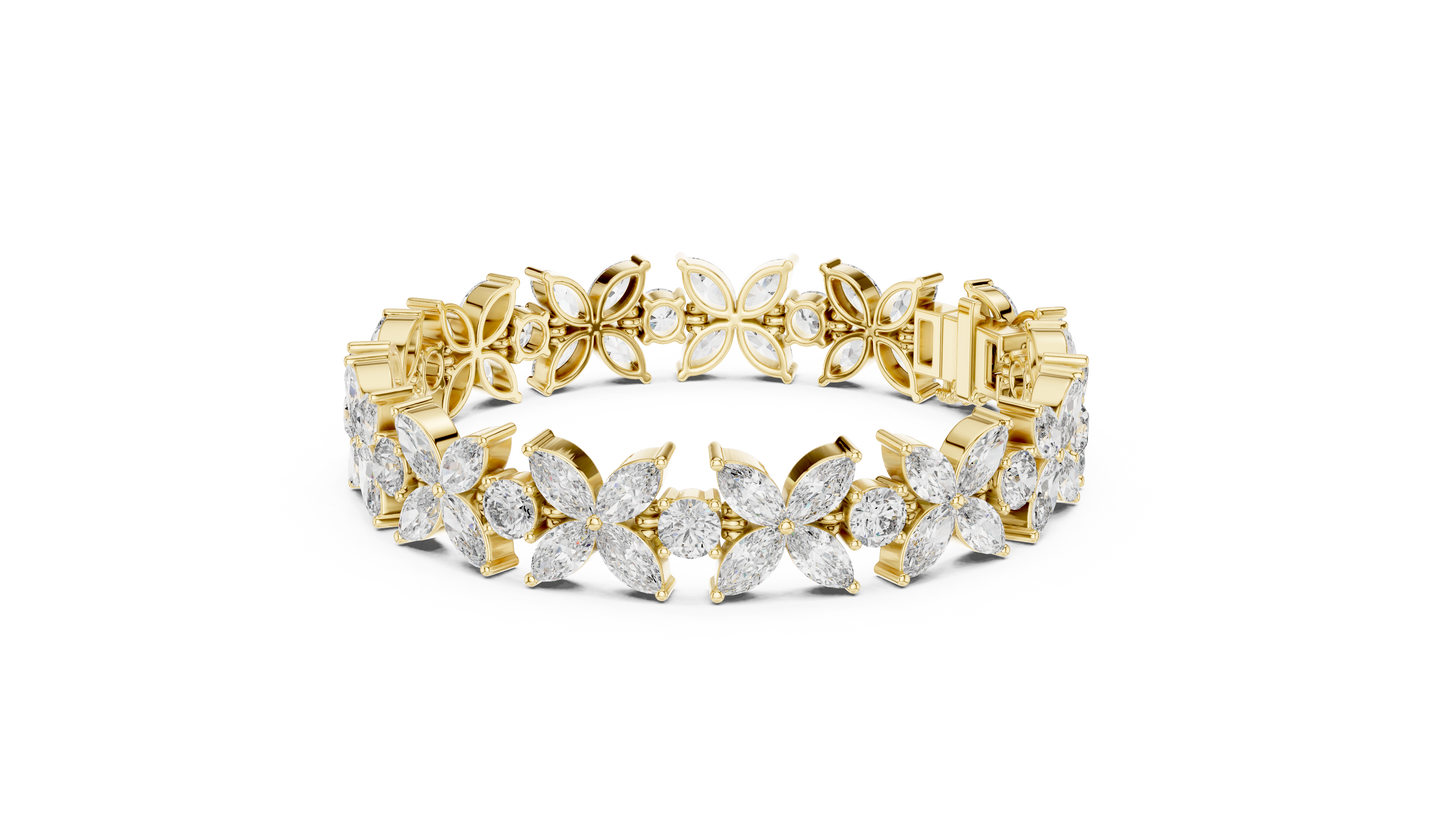 JÄGER JEWEL Eternal Bloom Diamond Bracelet – JÄGER Metal