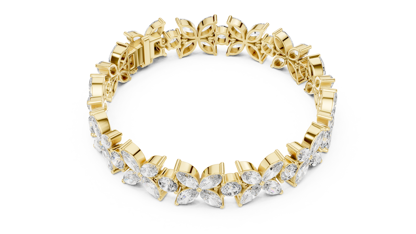 JÄGER JEWEL Eternal Bloom Diamond Bracelet – JÄGER Metal