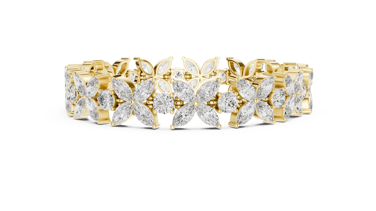 JÄGER JEWEL Eternal Bloom Diamond Bracelet – JÄGER Metal