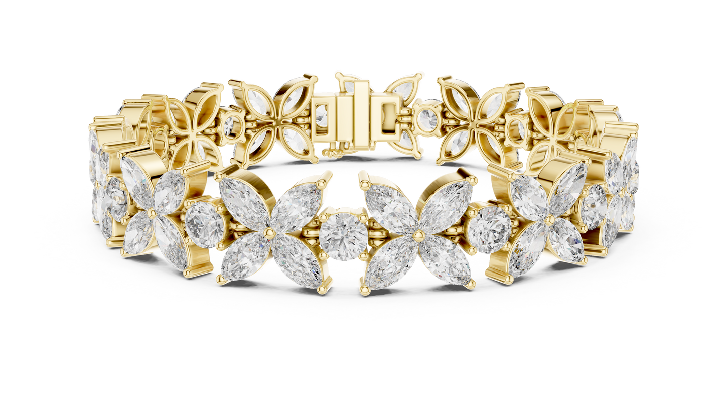 JÄGER JEWEL Eternal Bloom Diamond Bracelet – JÄGER Metal