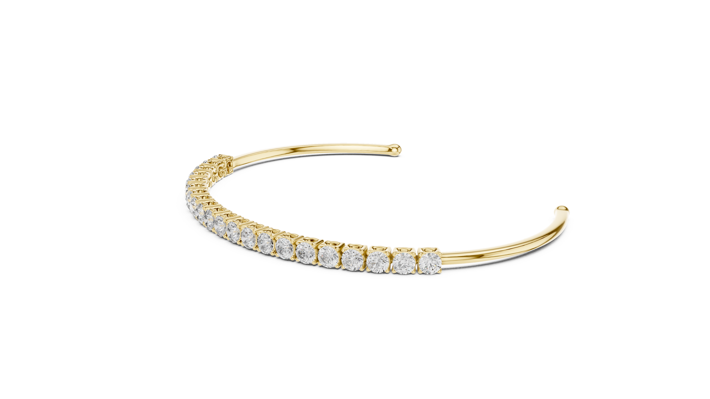 JÄGER JEWEL Eternal Curve Diamond Cuff – JÄGER Metal