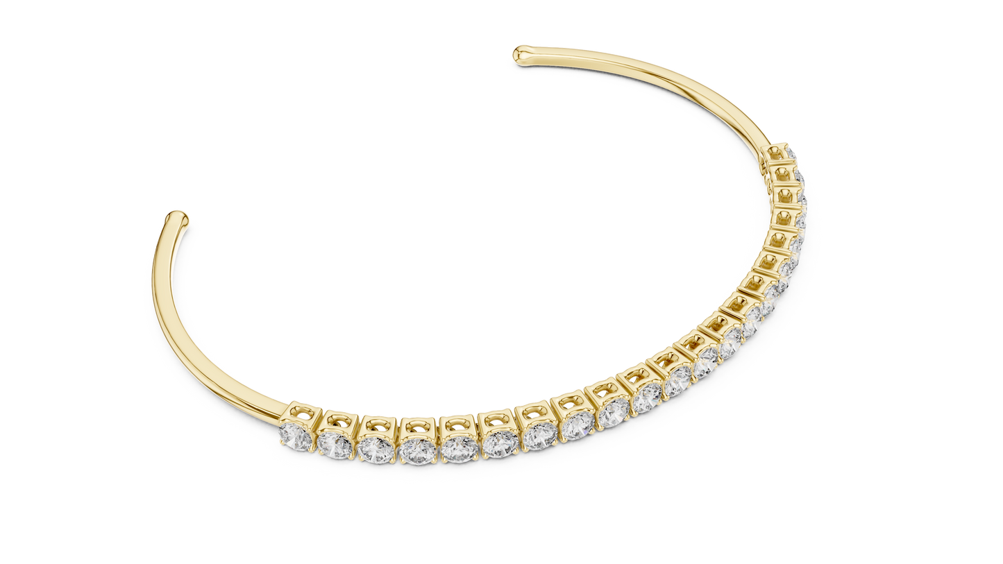 JÄGER JEWEL Eternal Curve Diamond Cuff – JÄGER Metal