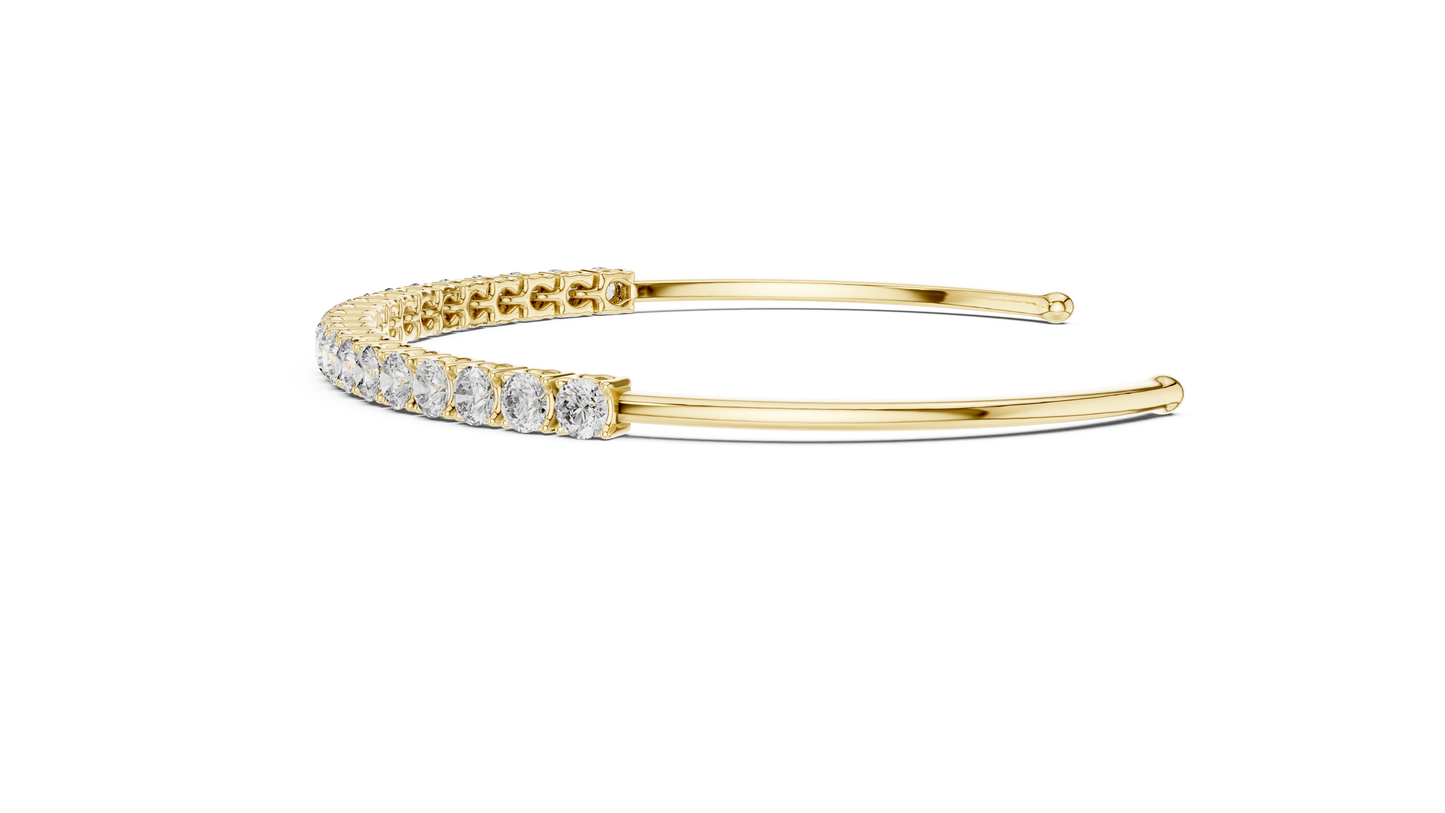 JÄGER JEWEL Eternal Curve Diamond Cuff – JÄGER Metal