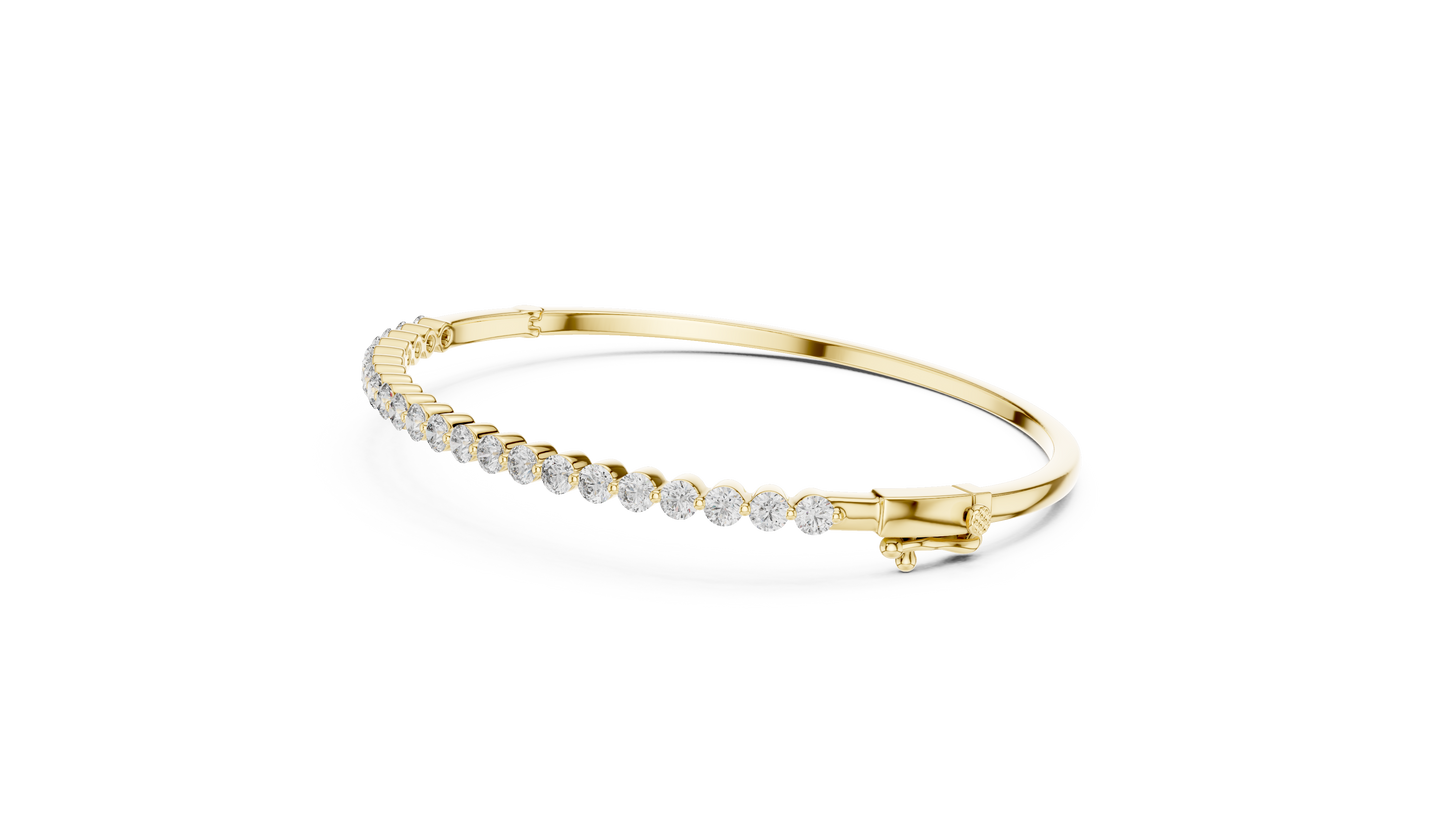 JÄGER JEWEL Infinite Line Diamond Bangle – JÄGER Metal