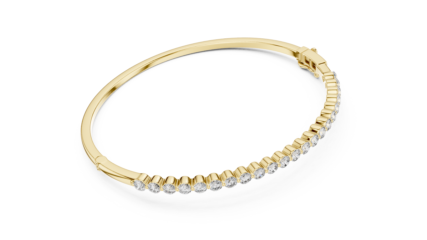 JÄGER JEWEL Infinite Line Diamond Bangle – JÄGER Metal
