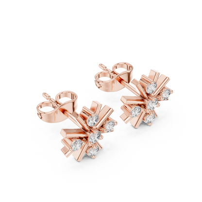 JÄGER JEWEL Starburst Diamond Studs – JÄGER Metal