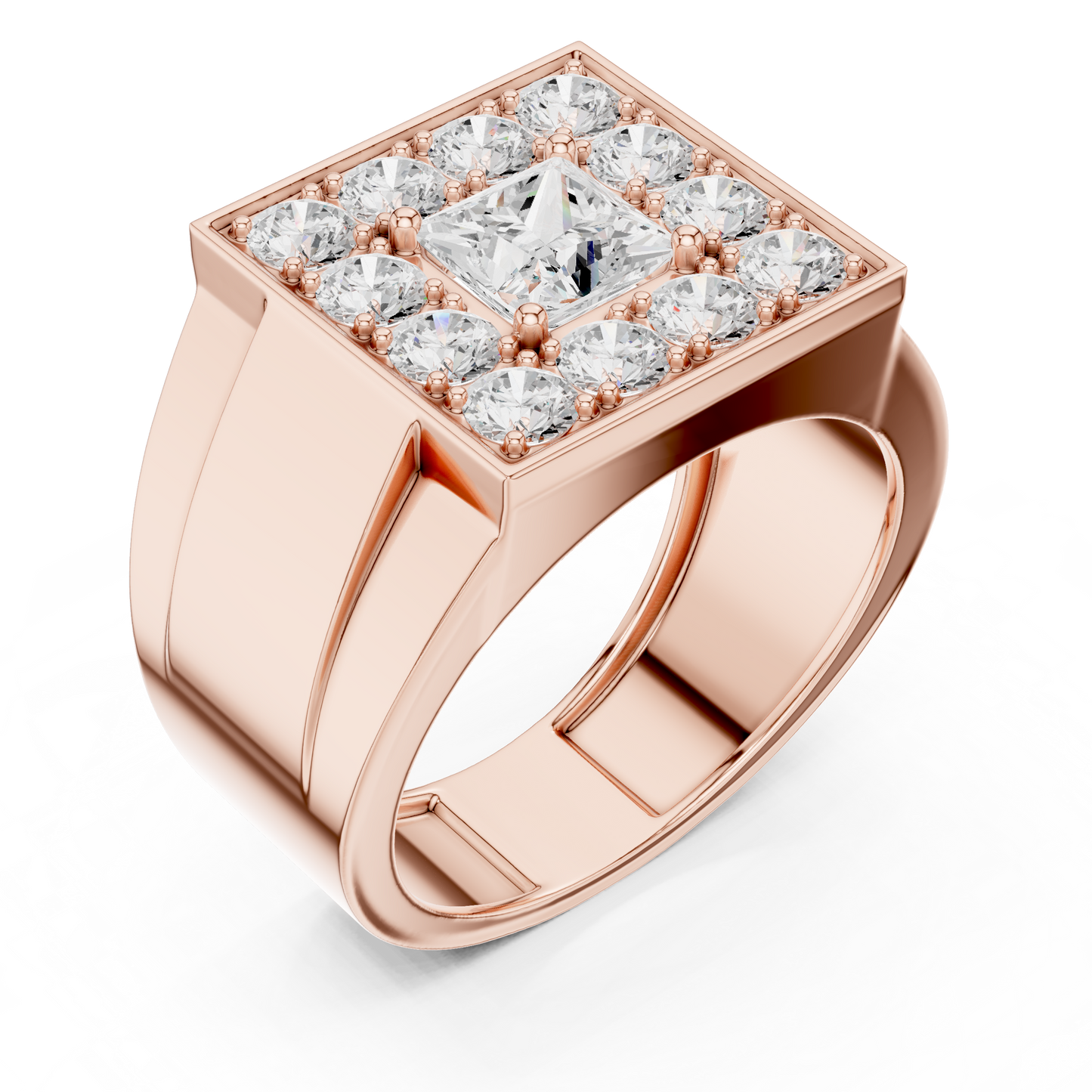 JÄGER JEWEL Sovereign Square Men’s Ring – JÄGER Metal