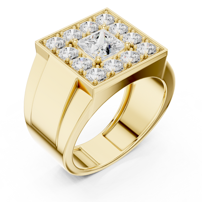 JÄGER JEWEL Sovereign Square Men’s Ring – JÄGER Metal