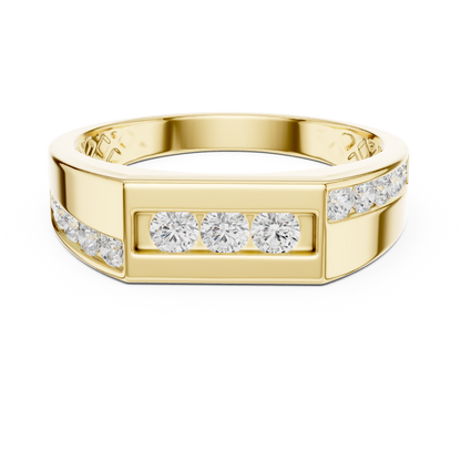 JÄGER JEWEL Axis Line Diamond Band – JÄGER Metal