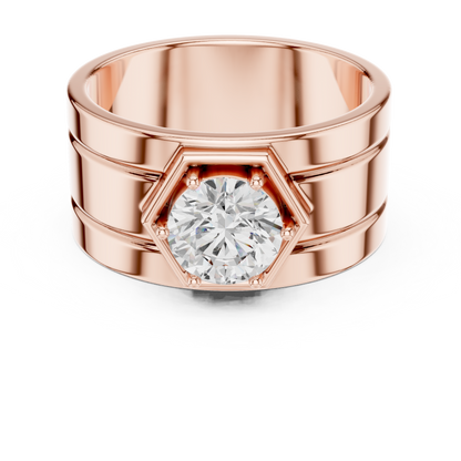 JÄGER JEWEL Hexa Sovereign Diamond Ring – JÄGER Metal