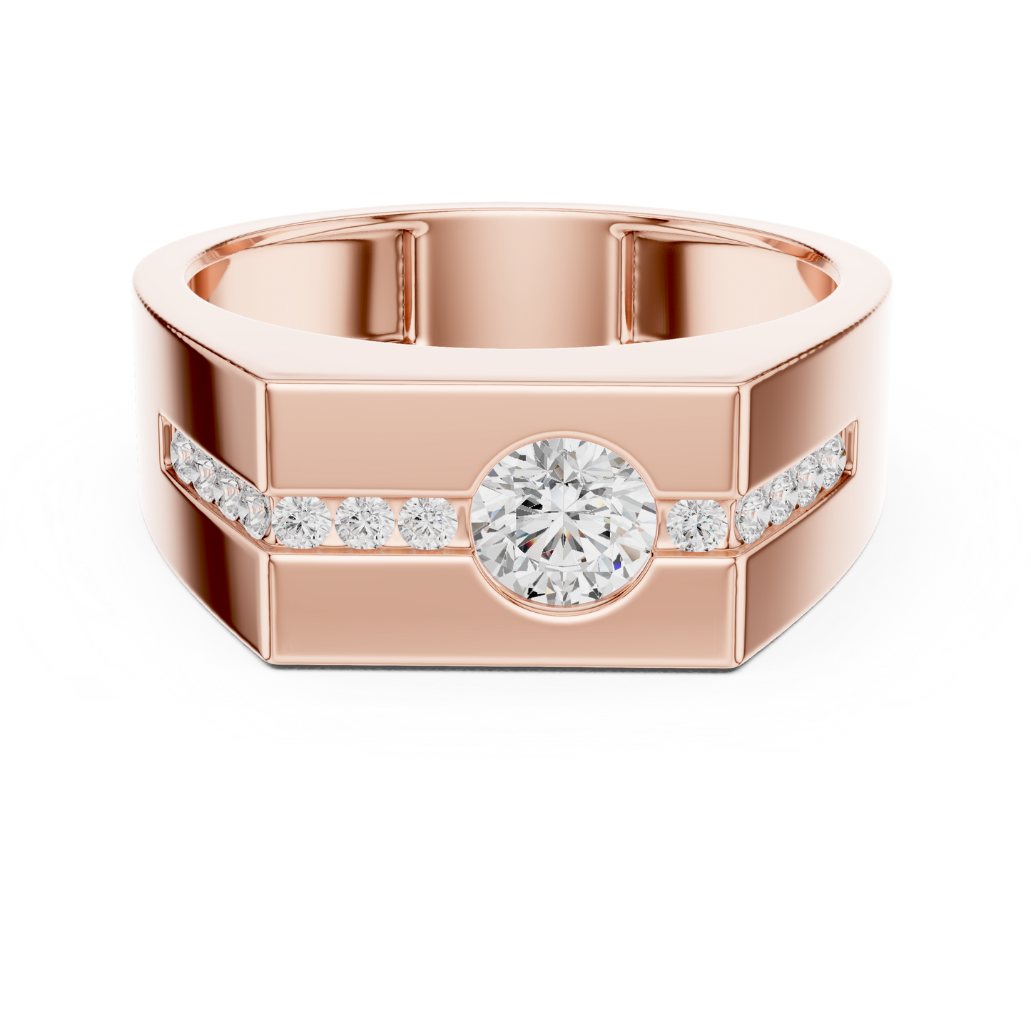 JÄGER JEWEL Linear Crest Diamond Ring – JÄGER Metal