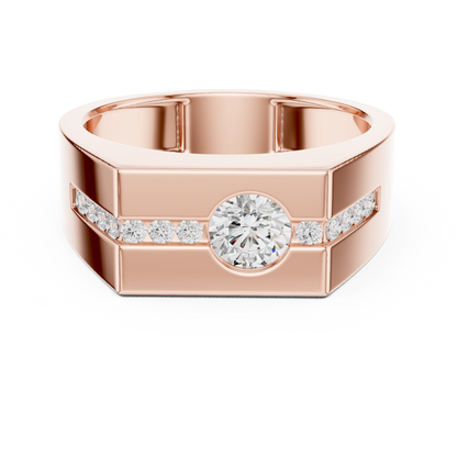 JÄGER JEWEL Linear Crest Diamond Ring – JÄGER Metal