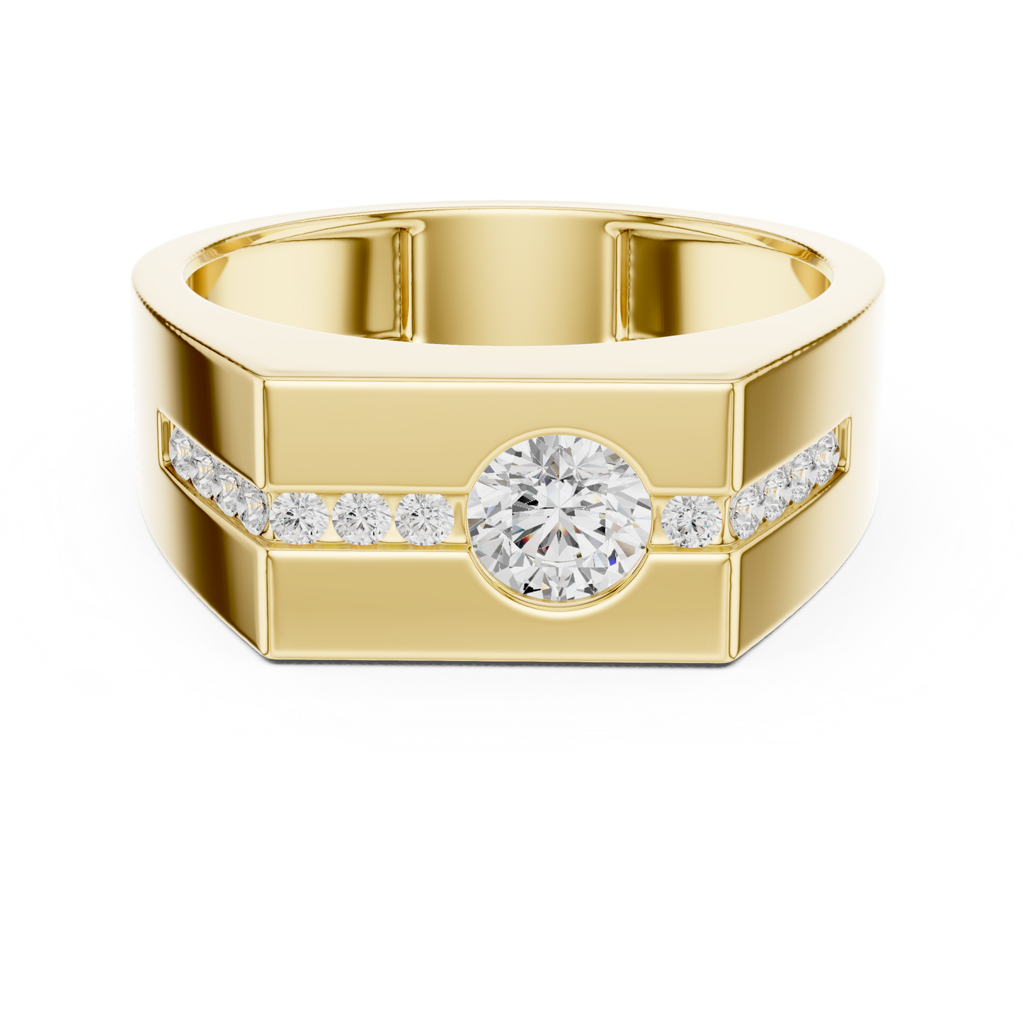 JÄGER JEWEL Linear Crest Diamond Ring – JÄGER Metal