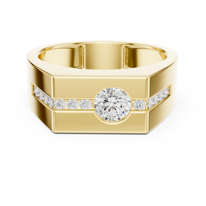 JÄGER JEWEL Linear Crest Diamond Ring – JÄGER Metal