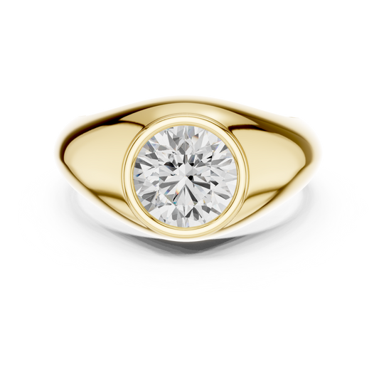 JÄGER JEWEL Sovereign Bezel Ring – JÄGER Metal