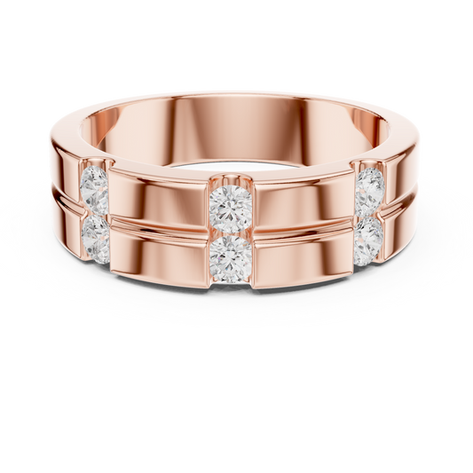 JÄGER JEWEL Dual Axis Diamond Band – JÄGER Metal