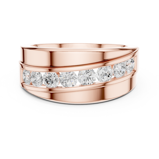JÄGER JEWEL Linear Prestige Diamond Band – JÄGER Metal