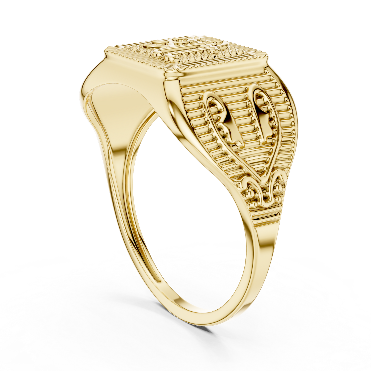 JÄGER JEWEL Shree Script Signet Ring – JÄGER Metal