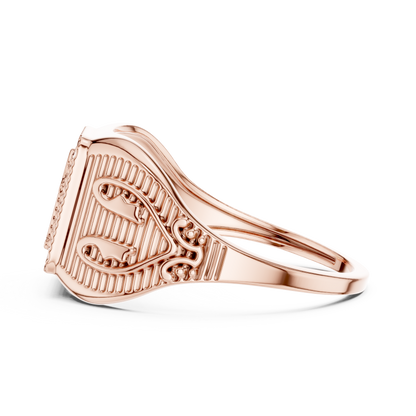 JÄGER JEWEL Shree Script Signet Ring – JÄGER Metal